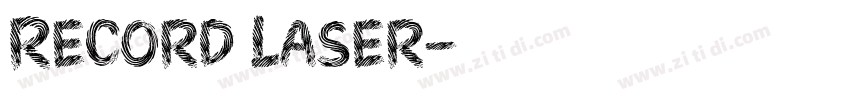 Record Laser字体转换